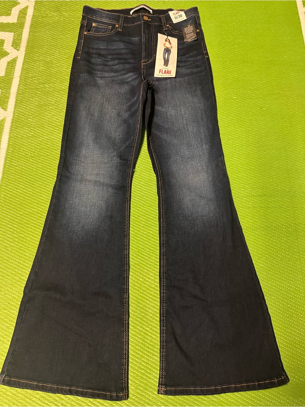 Celebrity Pink Dark Blue Flared Jeans